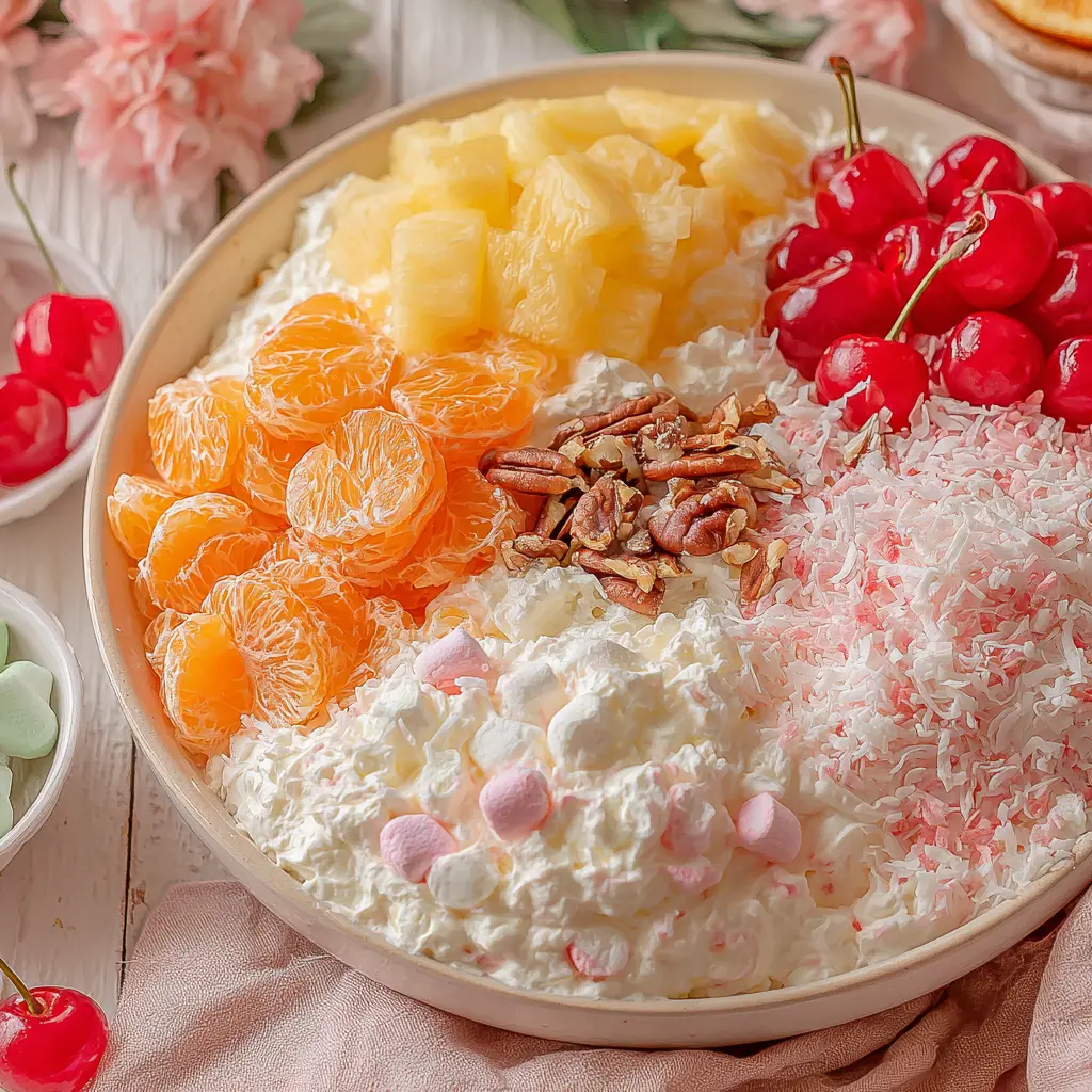 ambrosia salad - main ingredients