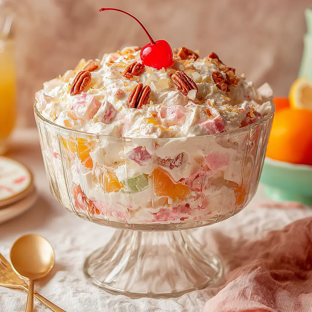 ambrosia salad - final presentation