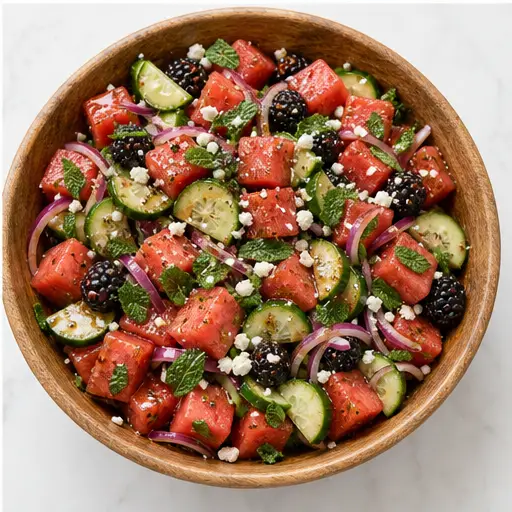 Step 4: Top with feta and mint