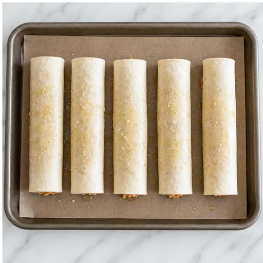 Step 4: Taquitos ready to bake