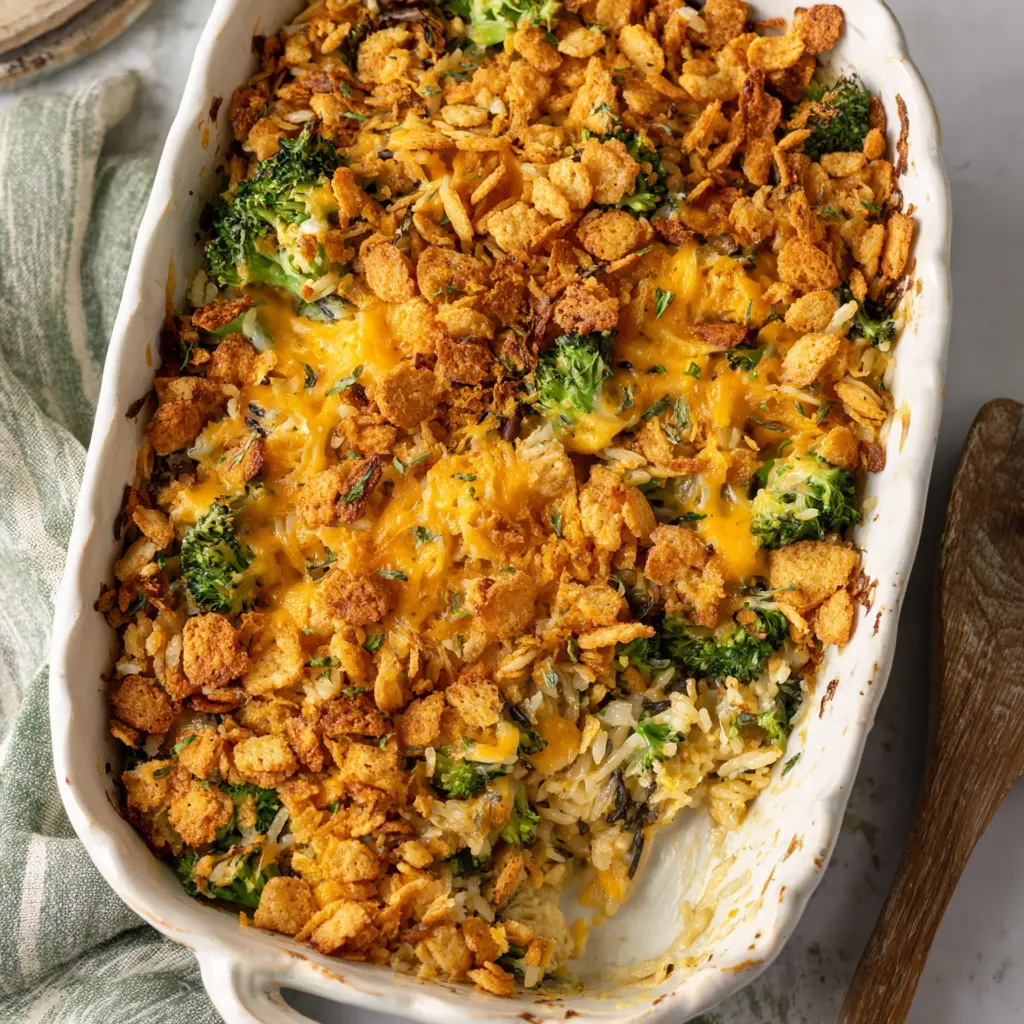 broccoli chicken cheese wild rice casserole