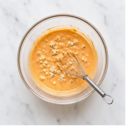 Step 1: Whisking dressing ingredients together