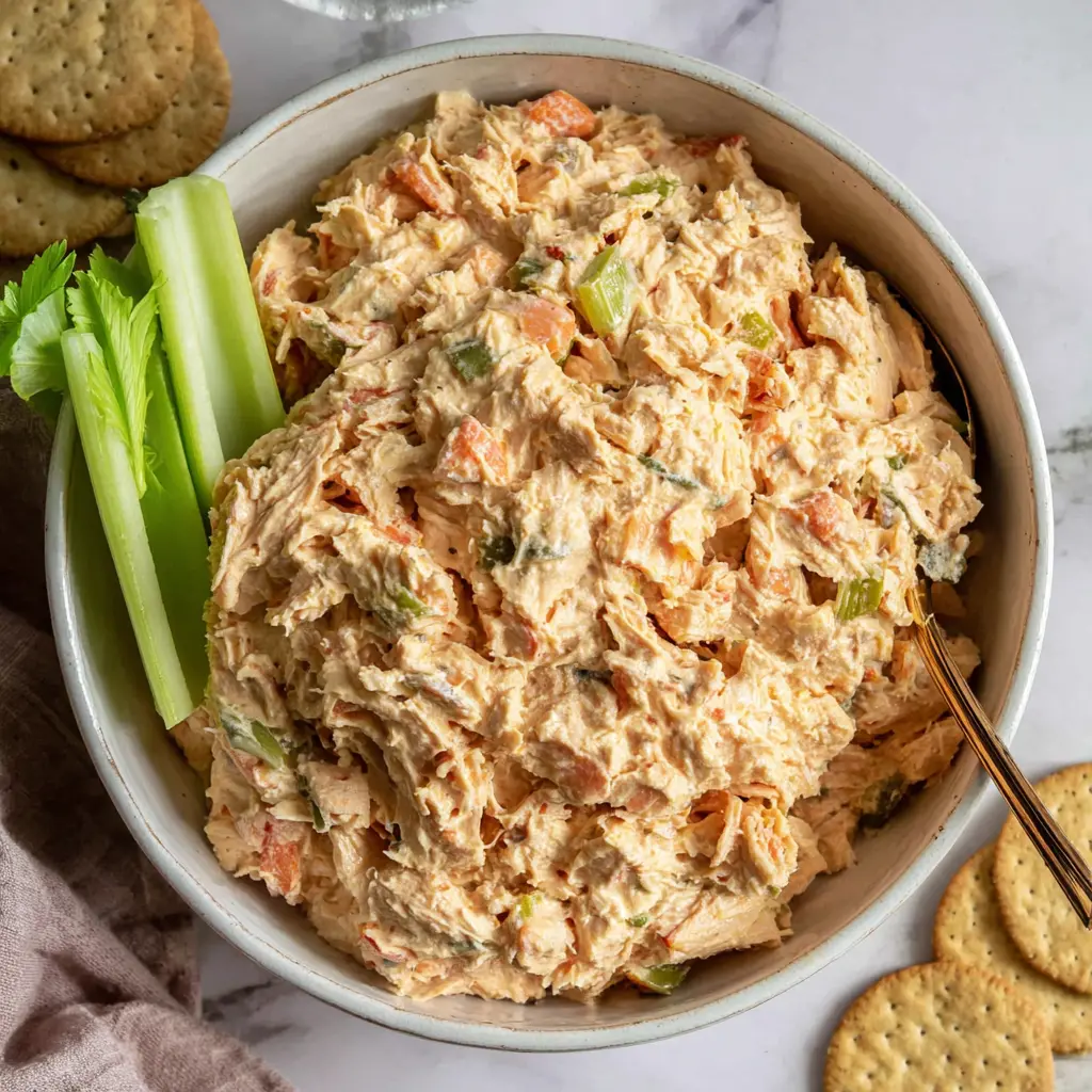 buffalo tuna salad - final presentation