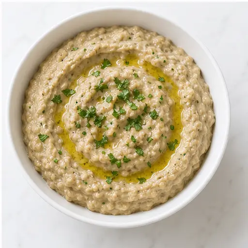Step 4: Blending the dip until smooth and creamy
