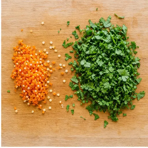 Step 2: Mincing habanero and chopping cilantro