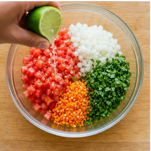 Step 3: Combining ingredients and adding lime juice