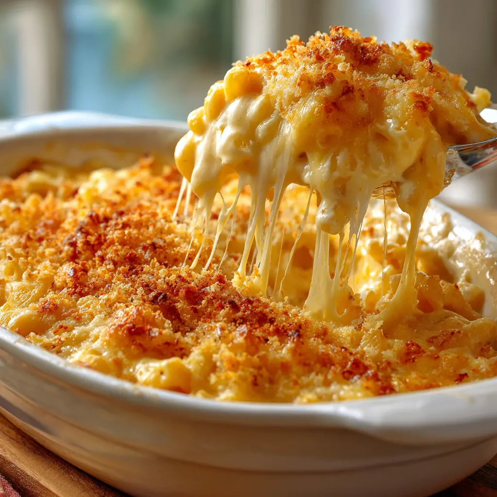 homemade mac and cheese - final presentation
