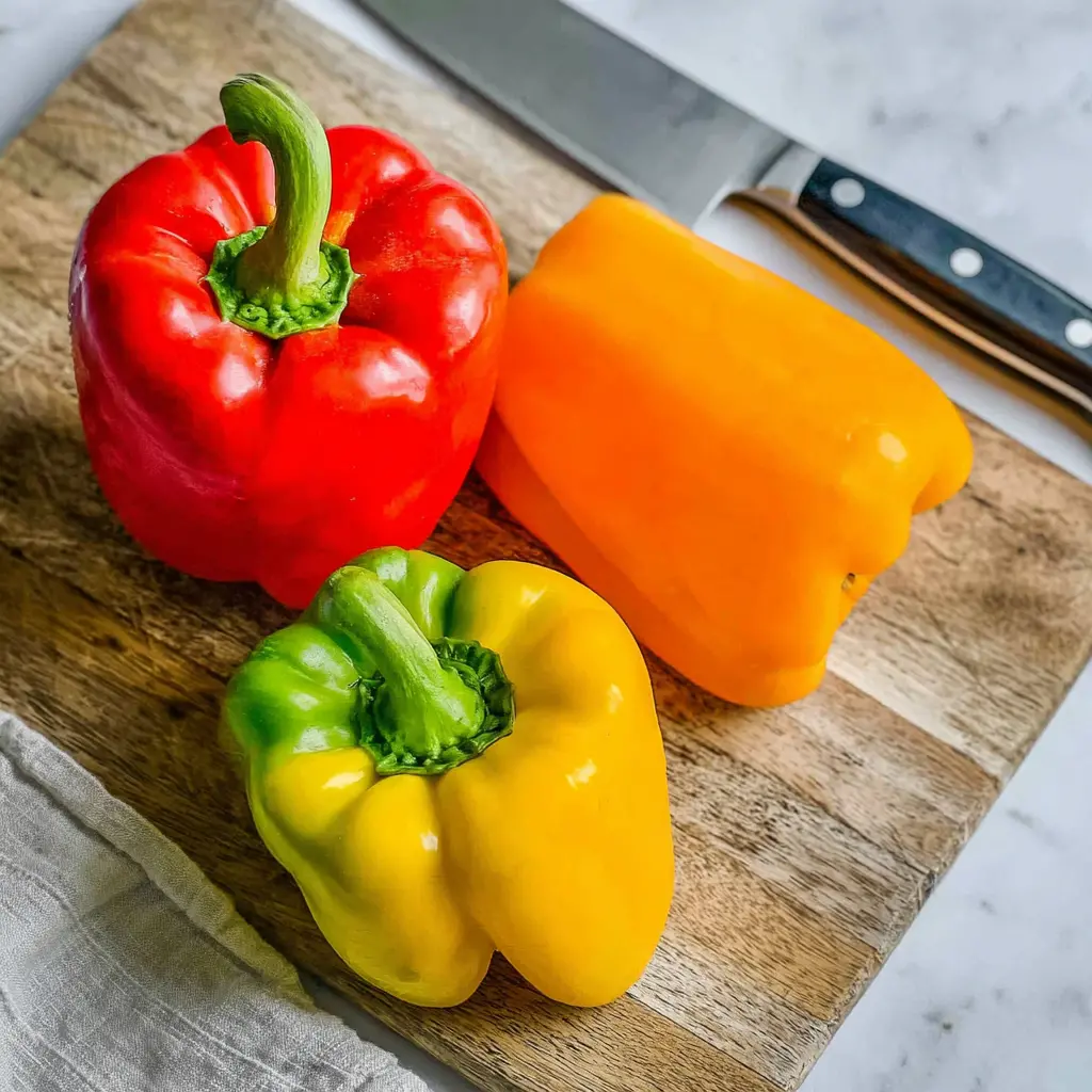 how to cut a bell pepper - main ingredients