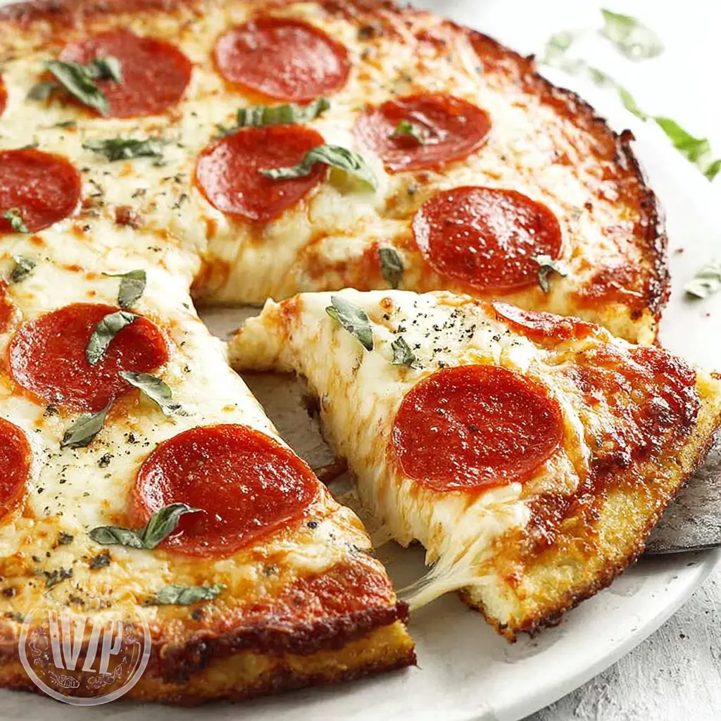 keto pizza crust almond flour - final presentation