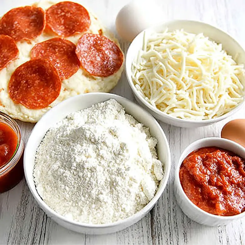 keto pizza crust almond flour - main ingredients