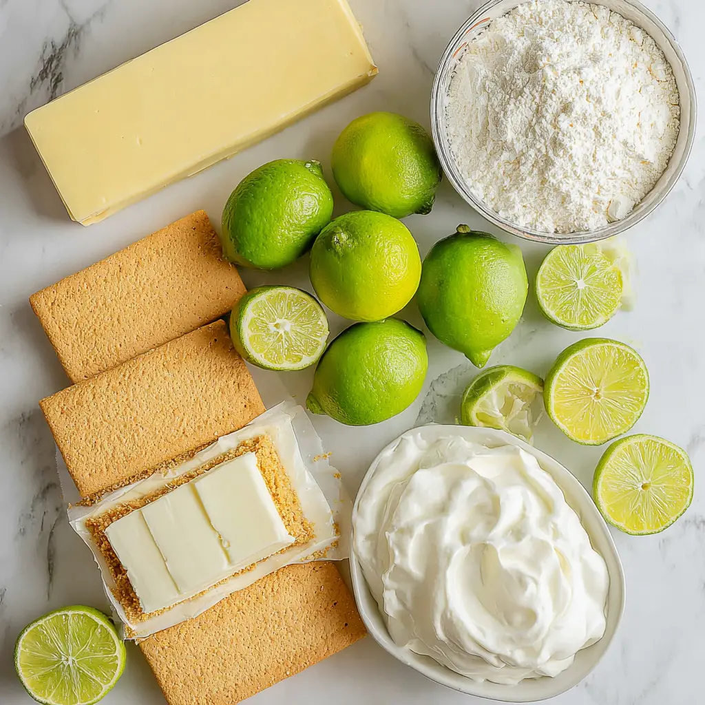 key lime pie - main ingredients