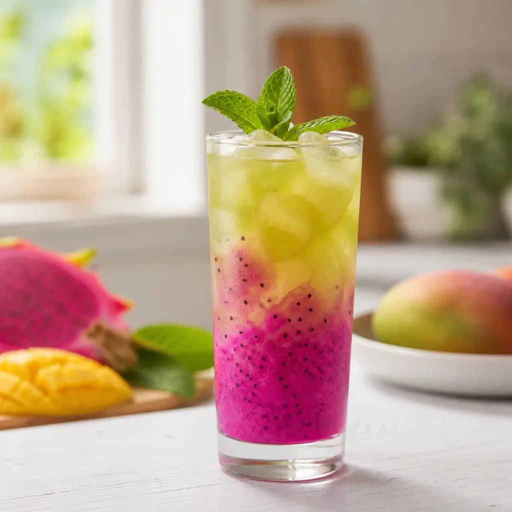 mango dragon fruit refresher - final presentation