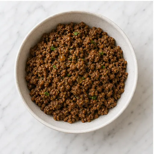 Step 3: Finished beef filling ready