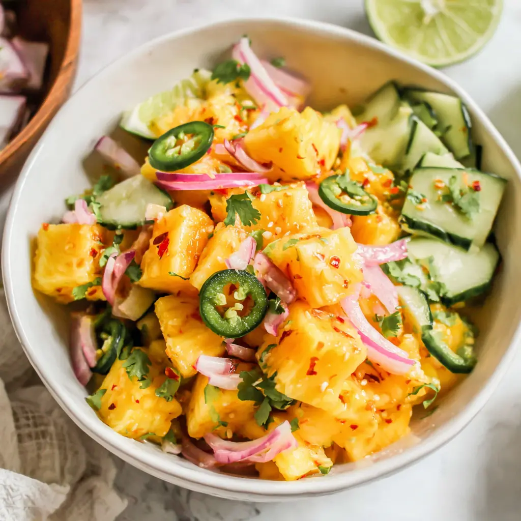 pineapple cucumber salad