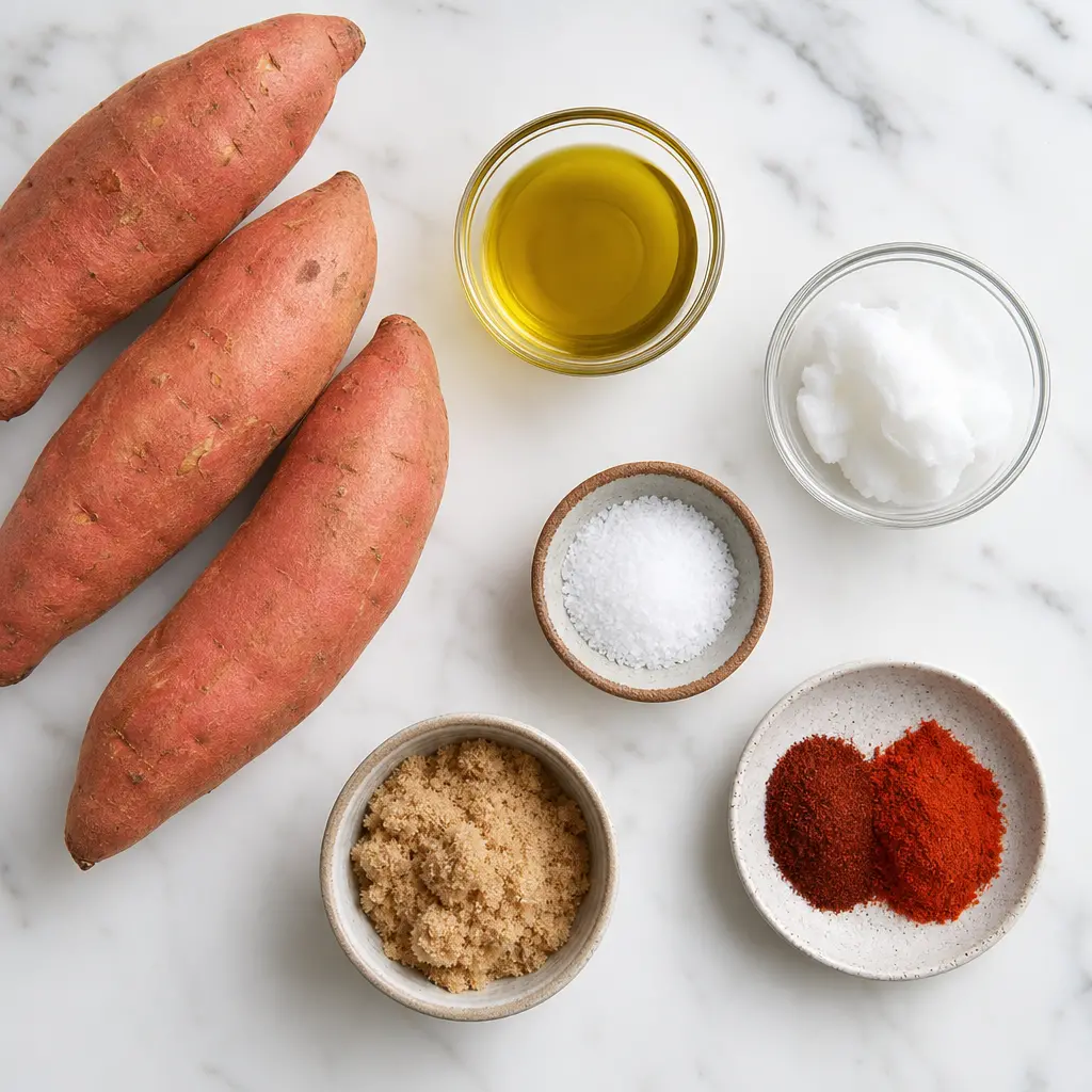 roasted sweet potatoes - main ingredients