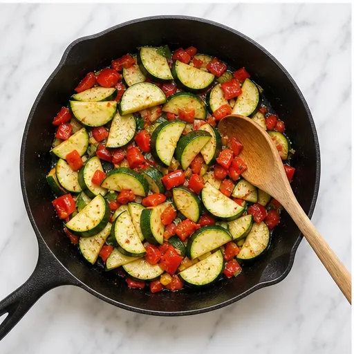 Step 3: Cooking zucchini until tender