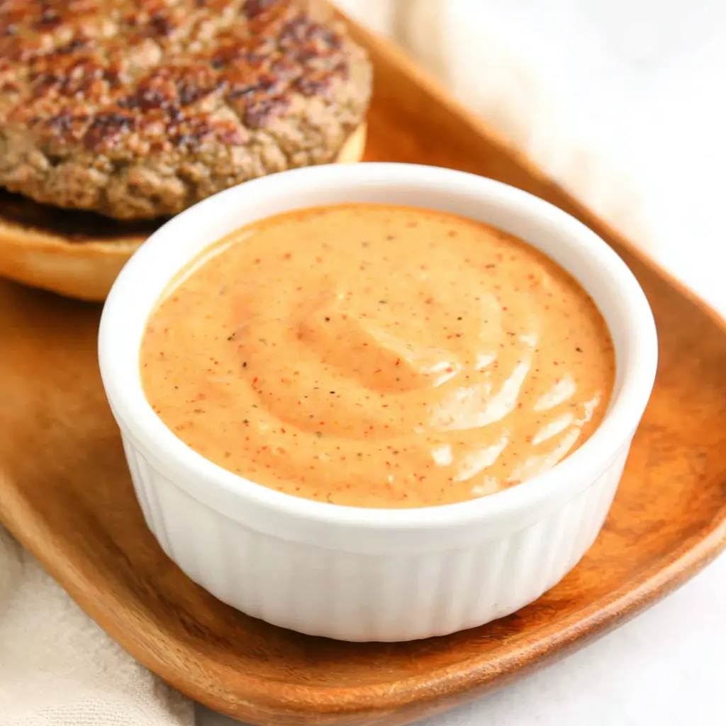 smash burger sauce - final presentation