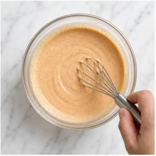 Step 4: Whisk until smooth and creamy