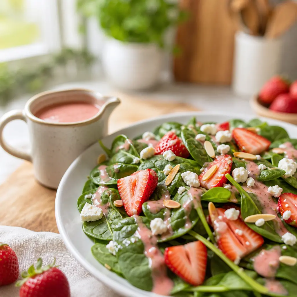 strawberry vinaigrette - final presentation