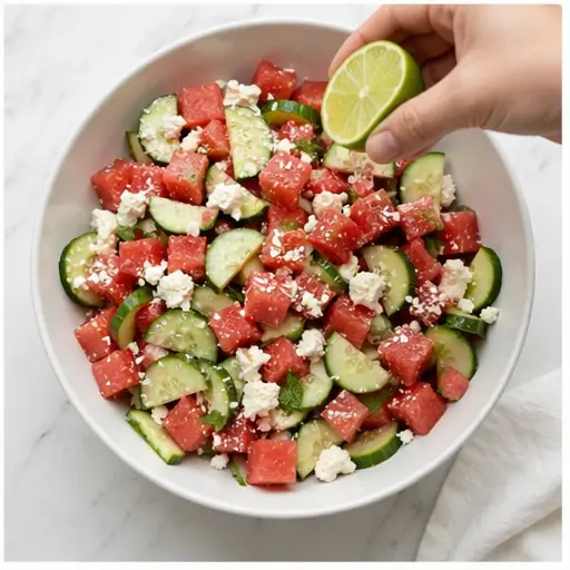 Step 4: Assembling and dressing the salad