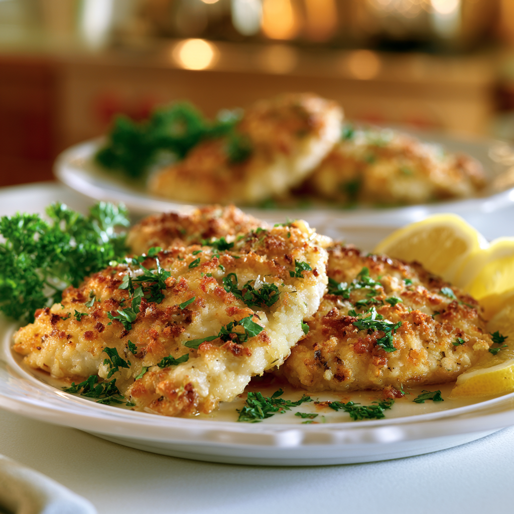 baked parmesan chicken - final presentation