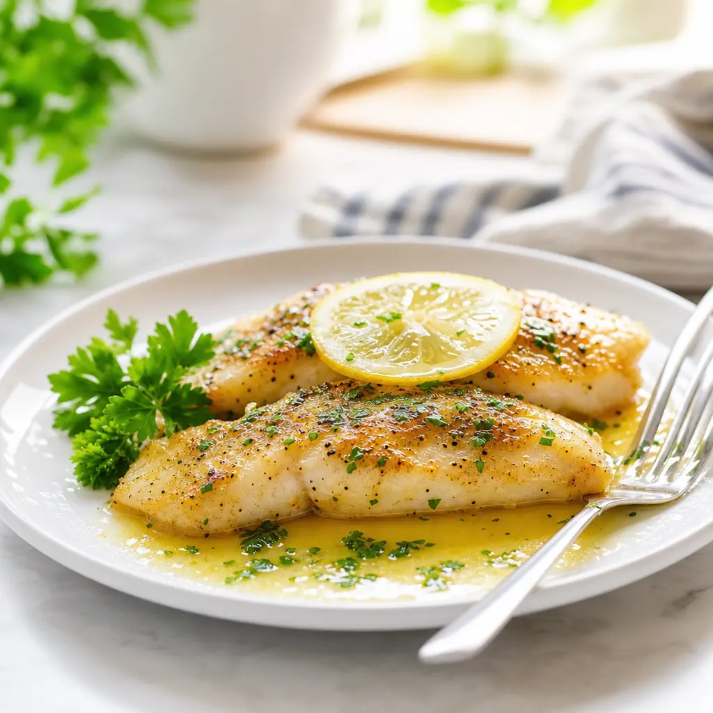 baked tilapia - final presentation