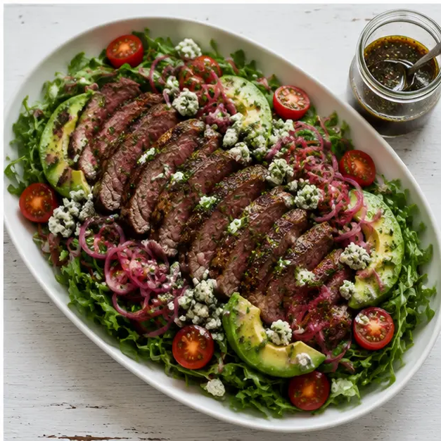 Step 4: Assembling the finished salad on a platter