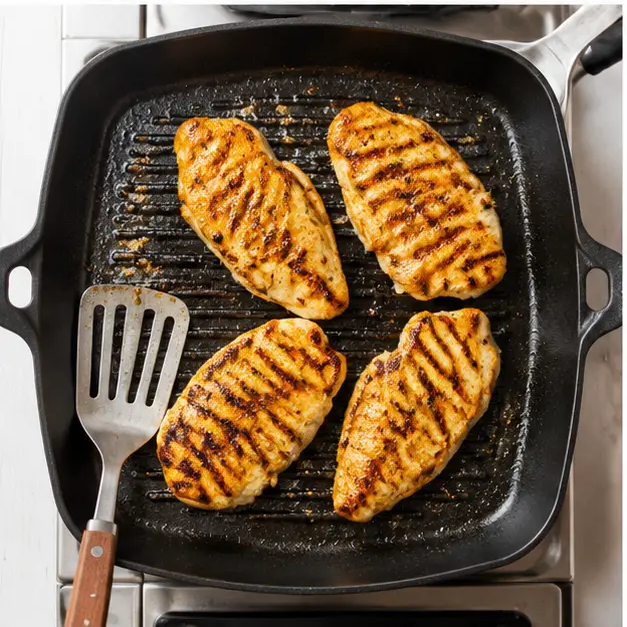 Step 3: Grill chicken fillets until golden and cooked through