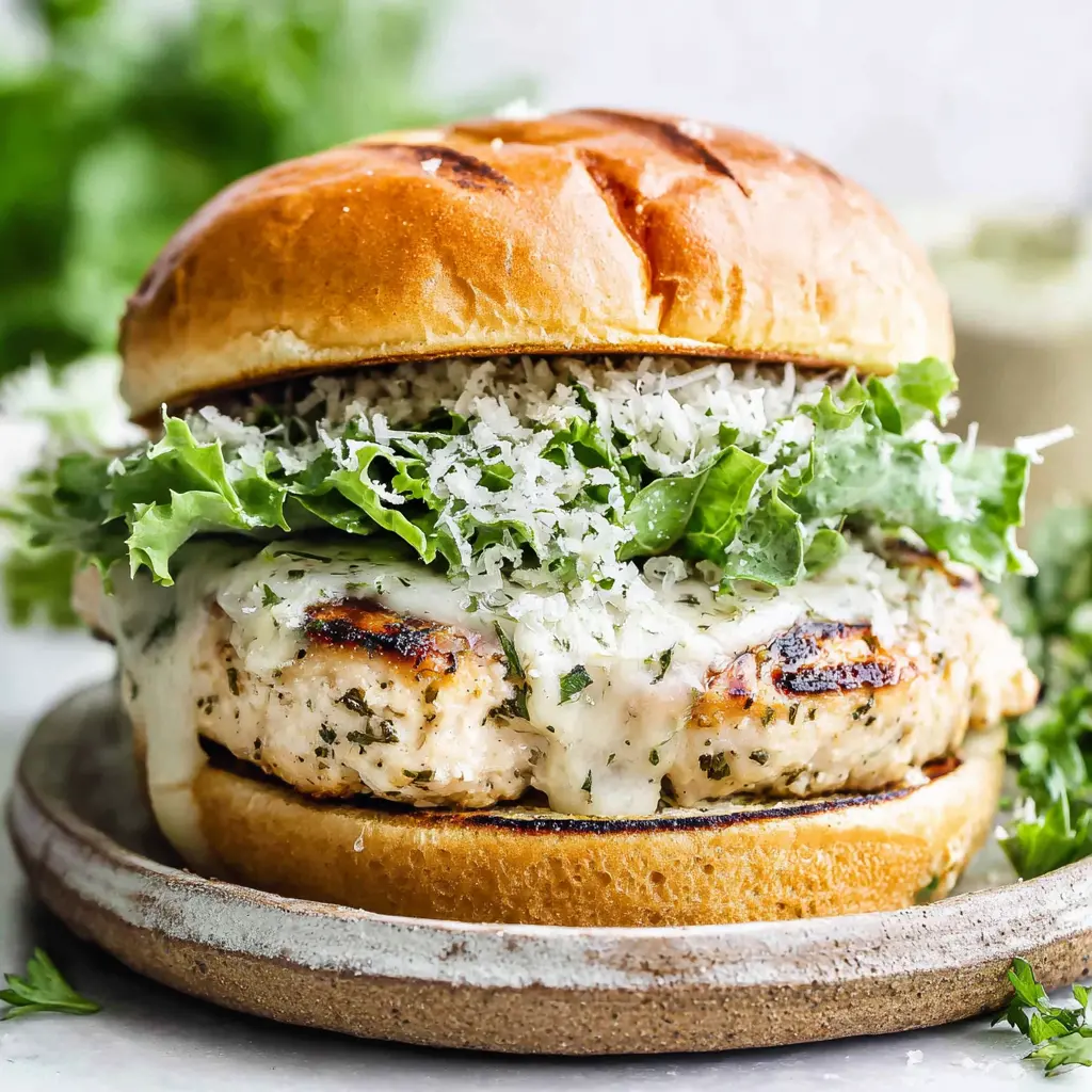 grilled chicken caesar burger 777416808