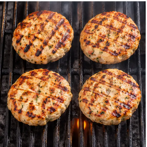 Step 3: Grilling the patties until golden