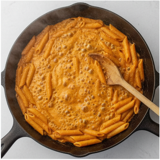 cajun bbq chicken pasta skillet - step 3