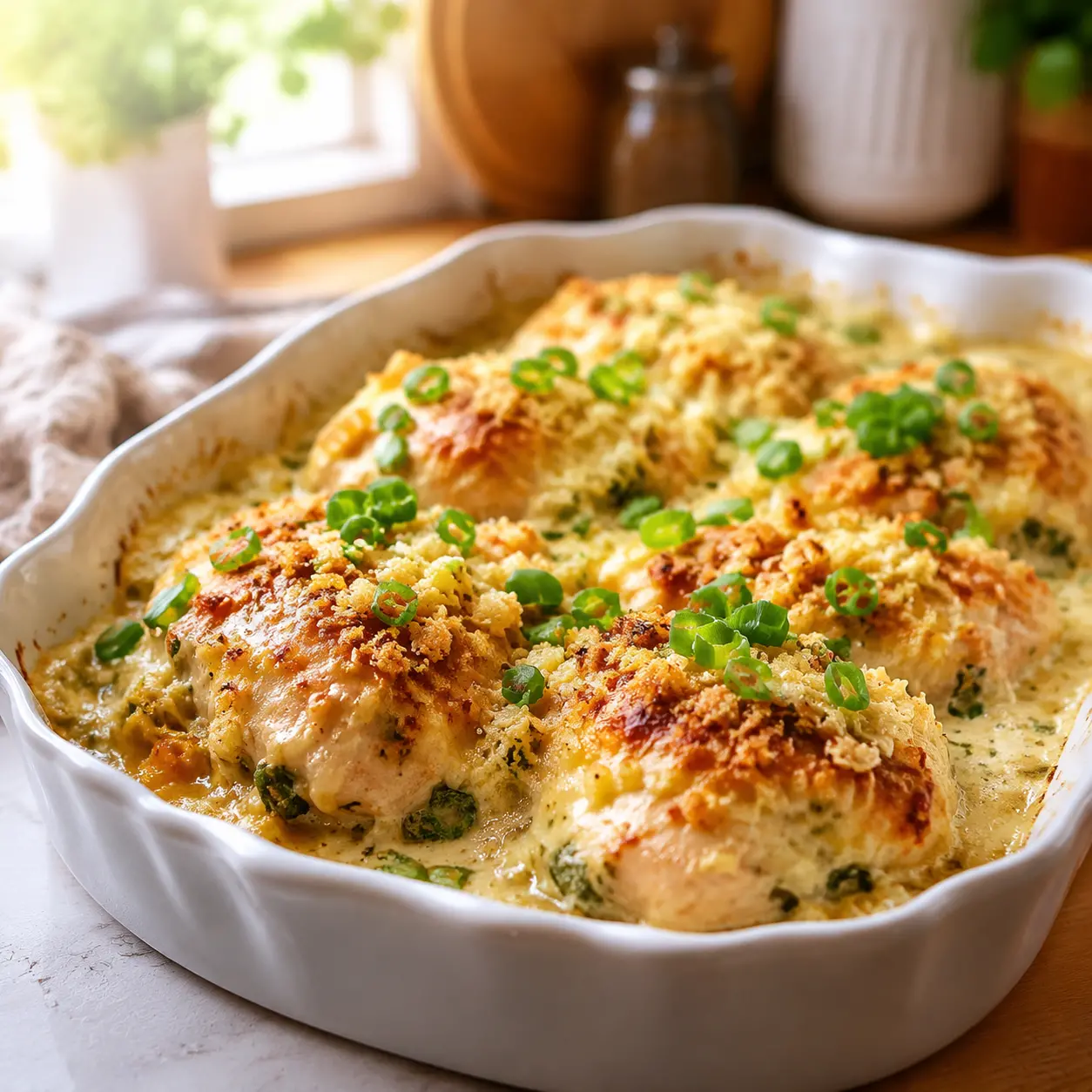 jalapeno popper smothered chicken - final presentation