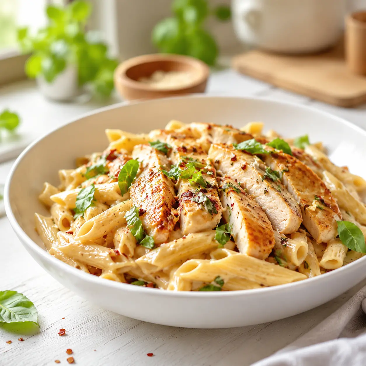 marry me chicken pasta - final presentation