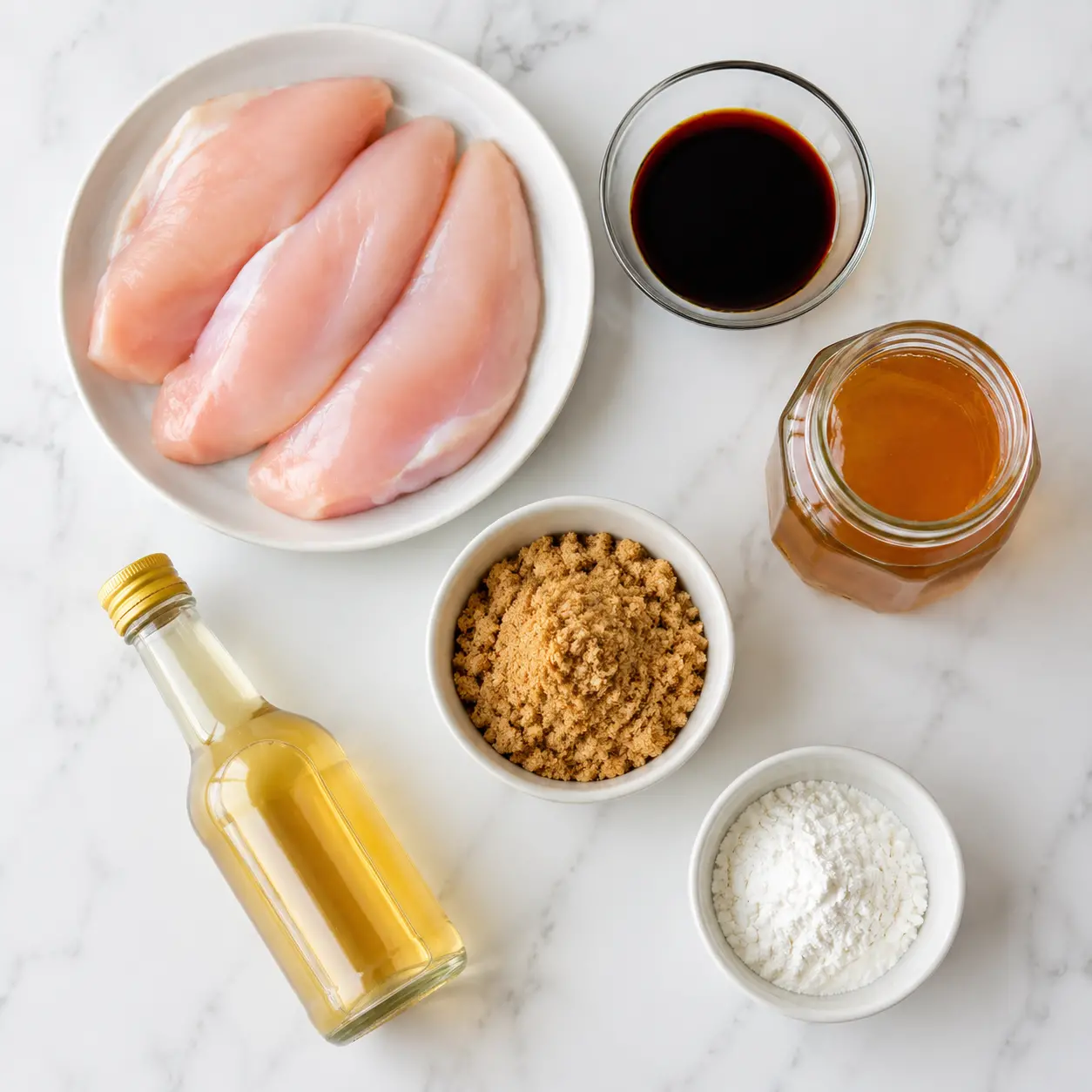 teriyaki chicken - main ingredients