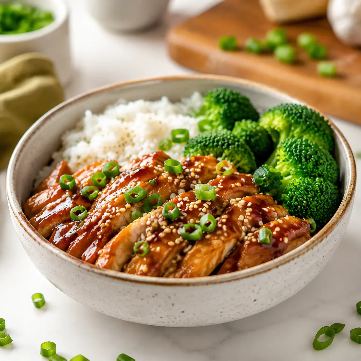 teriyaki chicken - final presentation
