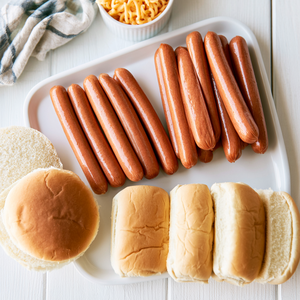 best way to cook hot dogs - main ingredients