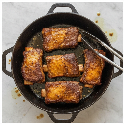 braised beef short ribs - step 1
