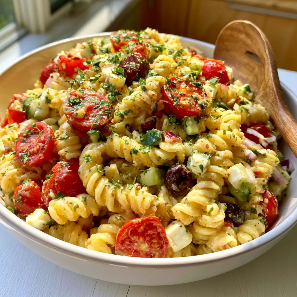 crack pasta salad - final presentation