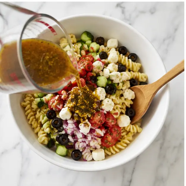 Step 3: Toss everything together with Italian dressing