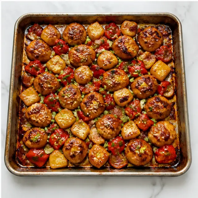 Step 4: Add pineapple and reserved sauce, bake 10 more minutes