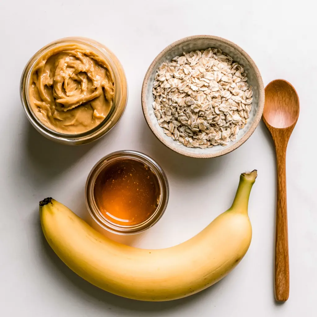 peanut butter oatmeal cookies - main ingredients